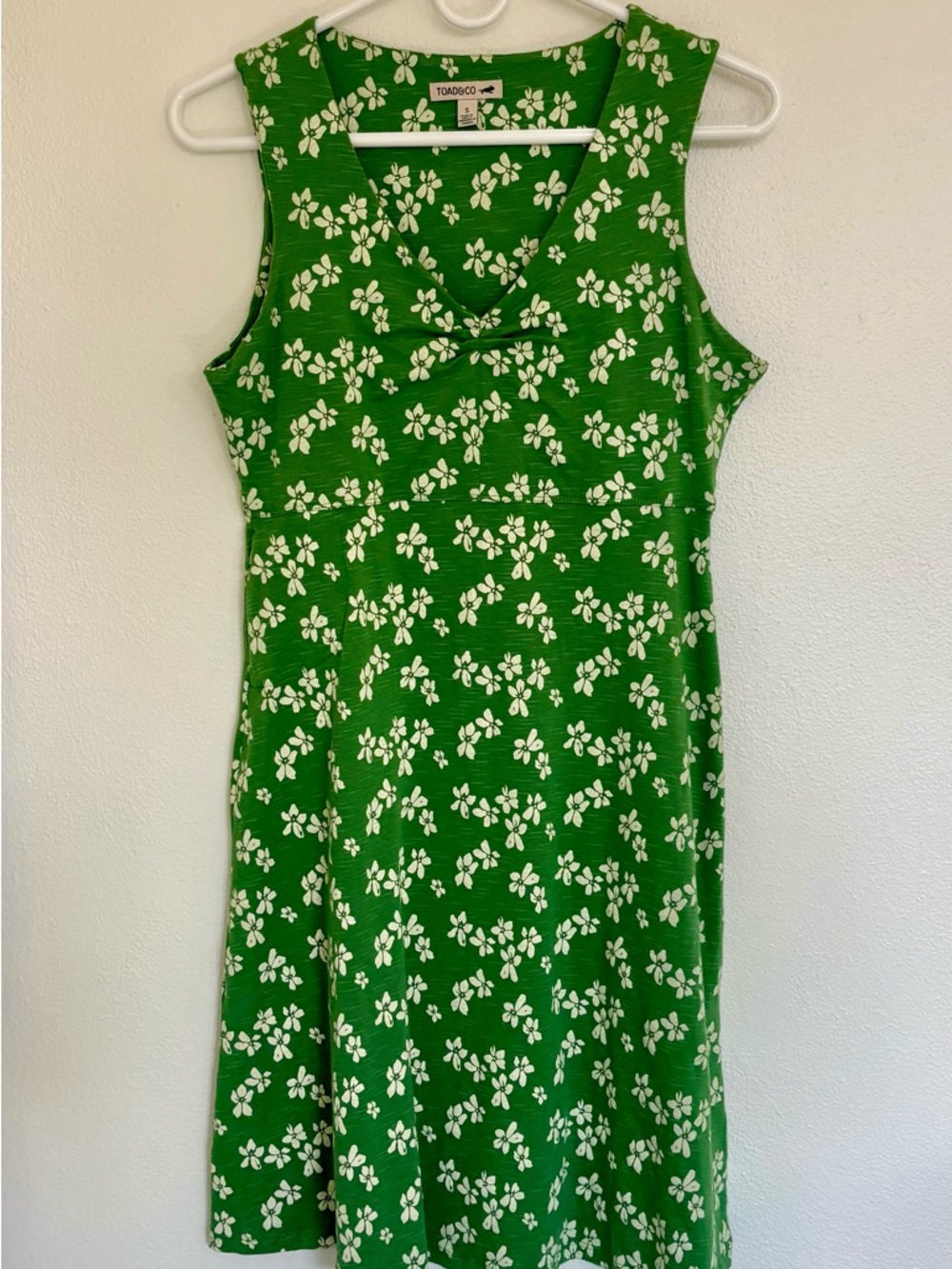 Toad&Co RosemarieTank Dress Green Floral